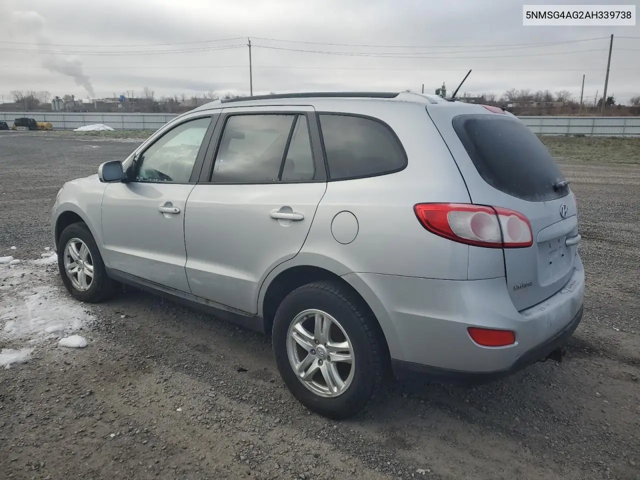 5NMSG4AG2AH339738 2010 Hyundai Santa Fe Gls