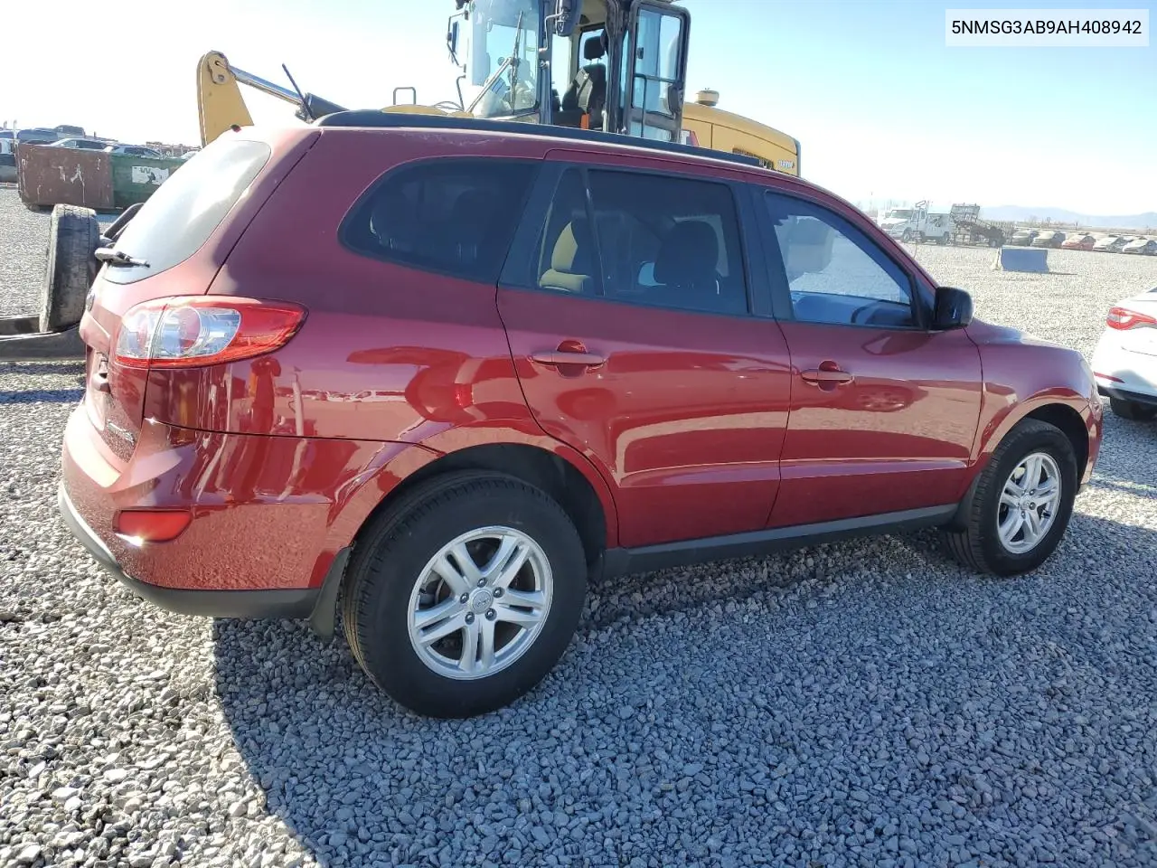 5NMSG3AB9AH408942 2010 Hyundai Santa Fe Gls