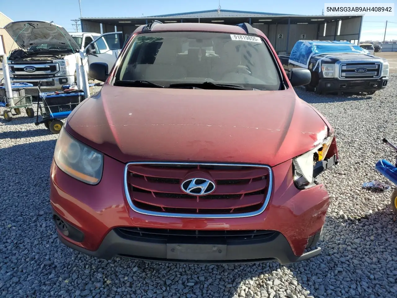 5NMSG3AB9AH408942 2010 Hyundai Santa Fe Gls