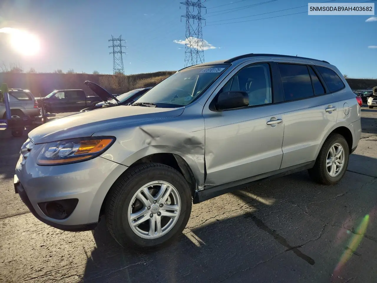 5NMSGDAB9AH403682 2010 Hyundai Santa Fe Gls