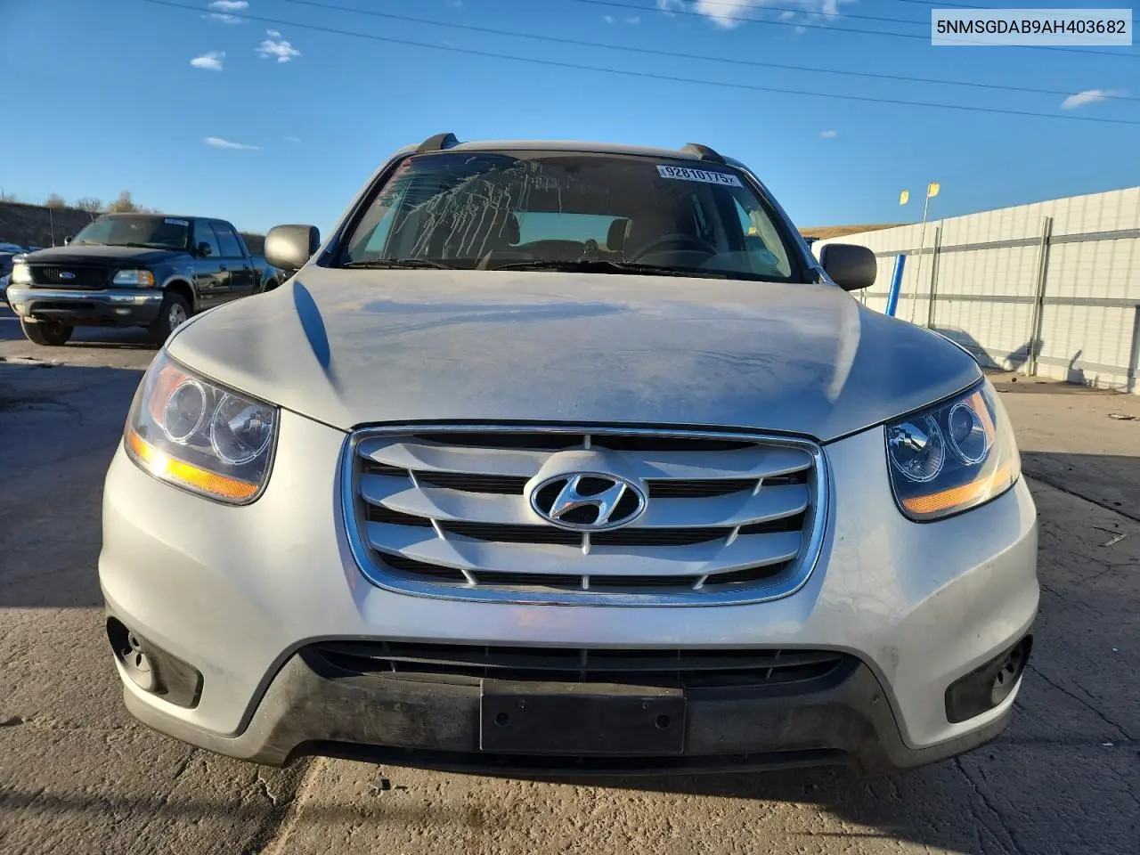5NMSGDAB9AH403682 2010 Hyundai Santa Fe Gls