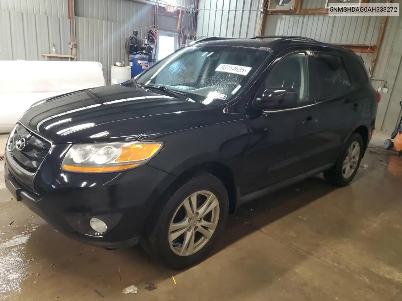 5NMSHDAG0AH333272 2010 Hyundai Santa Fe Se