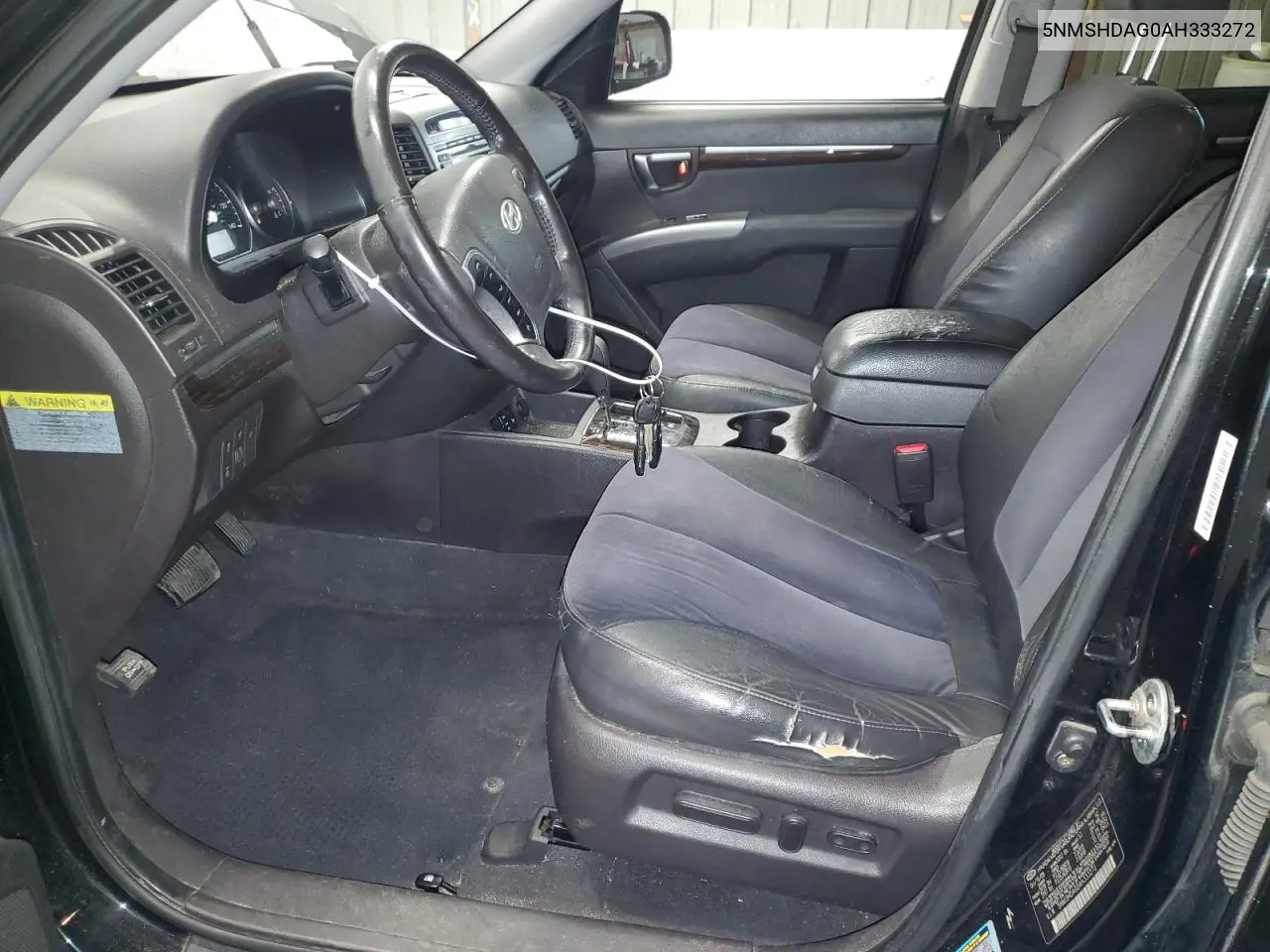 5NMSHDAG0AH333272 2010 Hyundai Santa Fe Se