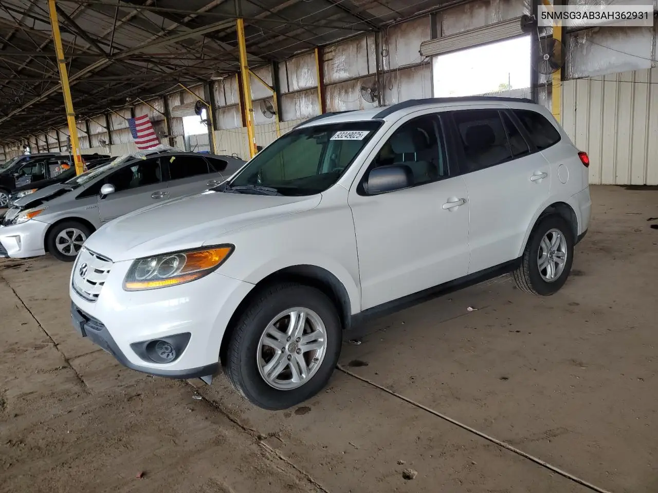 5NMSG3AB3AH362931 2010 Hyundai Santa Fe Gls