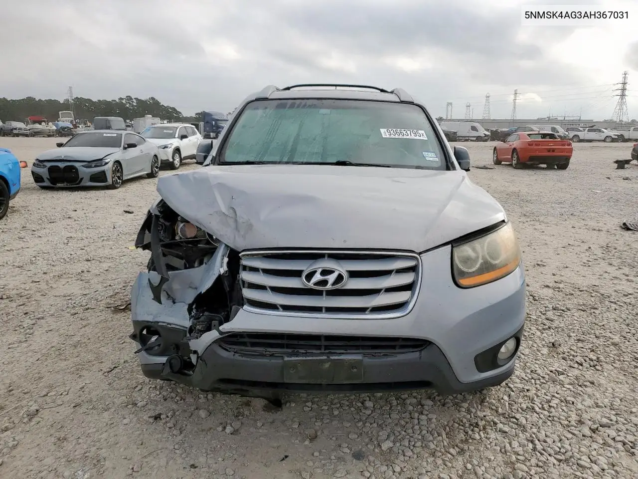 5NMSK4AG3AH367031 2010 Hyundai Santa Fe Limited