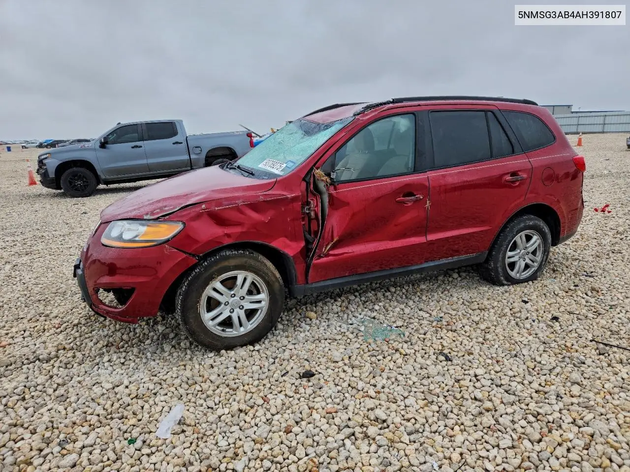 5NMSG3AB4AH391807 2010 Hyundai Santa Fe Gls