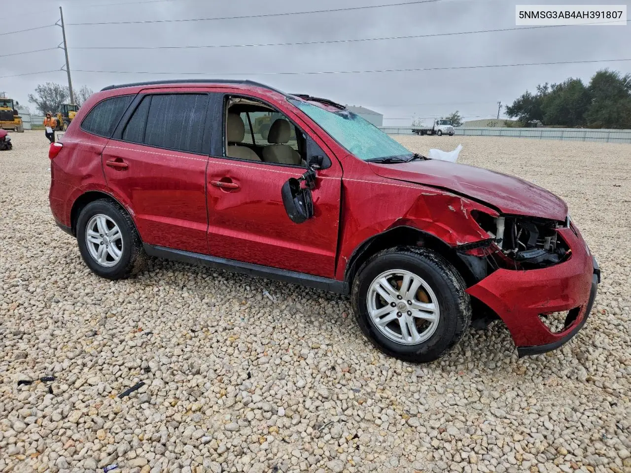 5NMSG3AB4AH391807 2010 Hyundai Santa Fe Gls