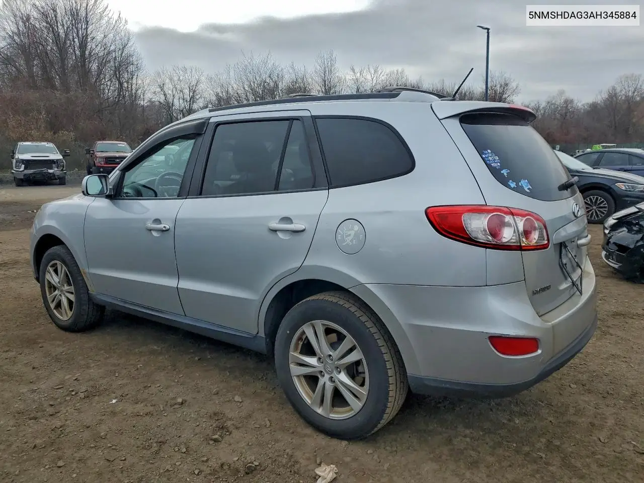 5NMSHDAG3AH345884 2010 Hyundai Santa Fe Se