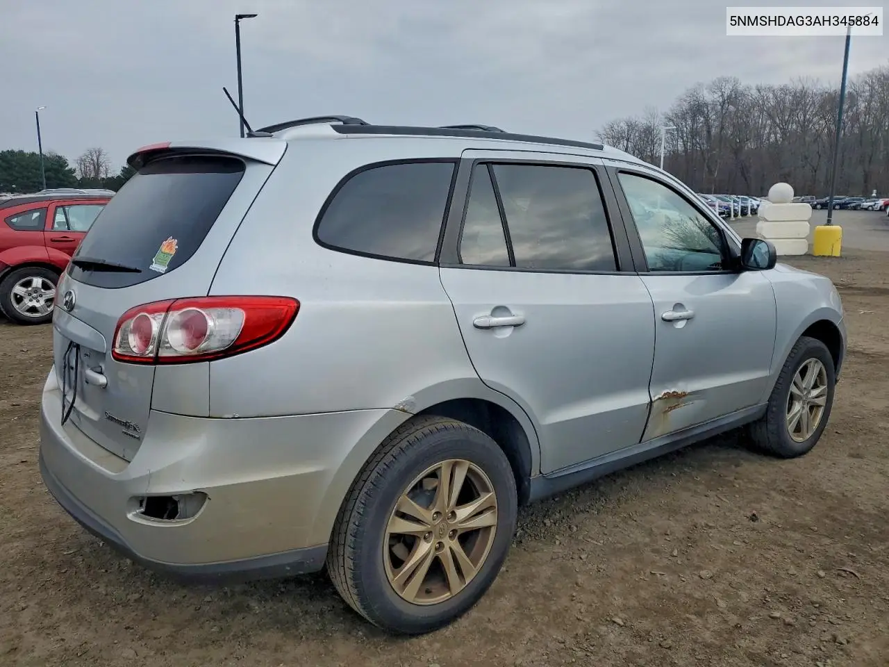 5NMSHDAG3AH345884 2010 Hyundai Santa Fe Se