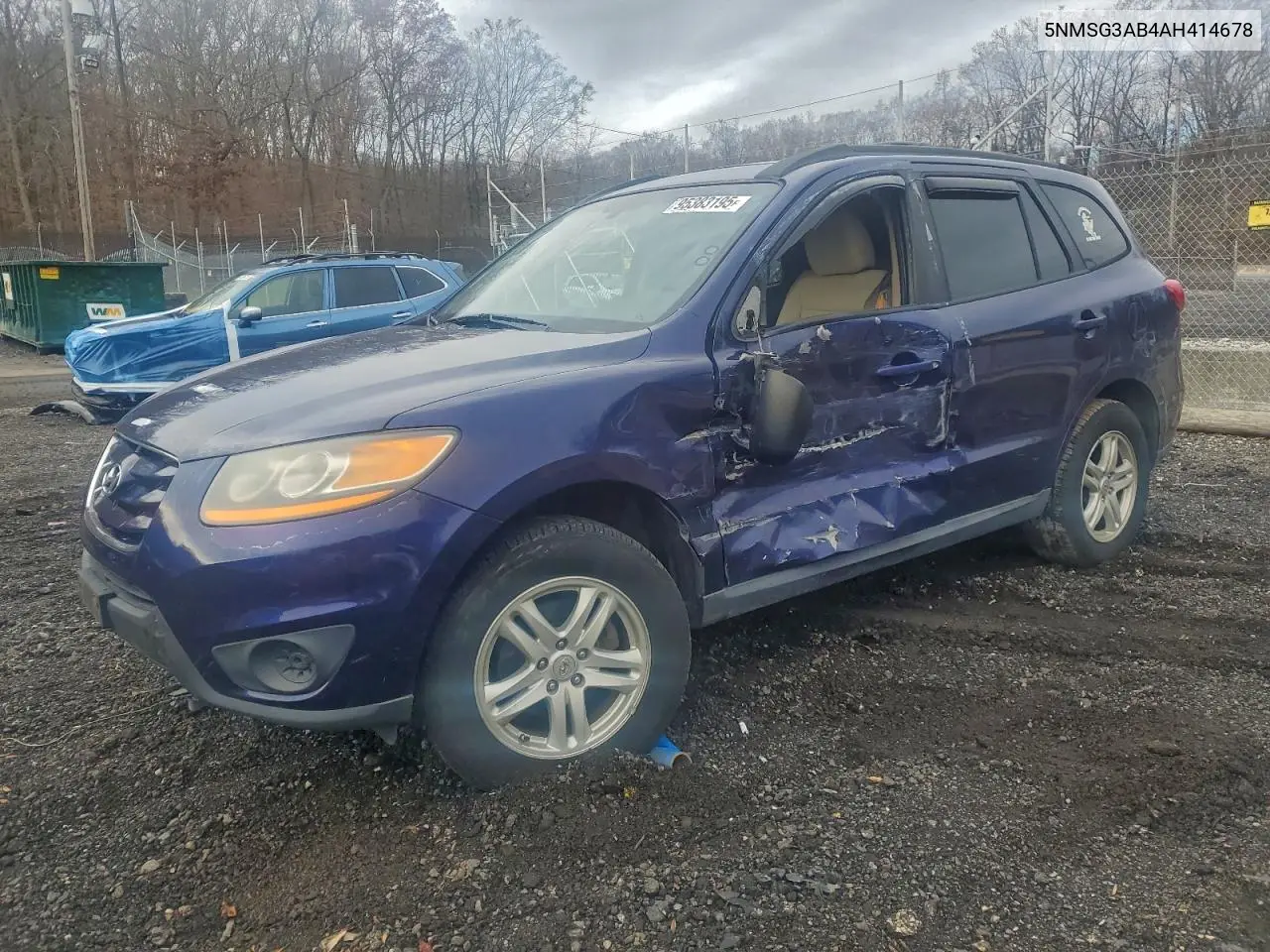5NMSG3AB4AH414678 2010 Hyundai Santa Fe Gls