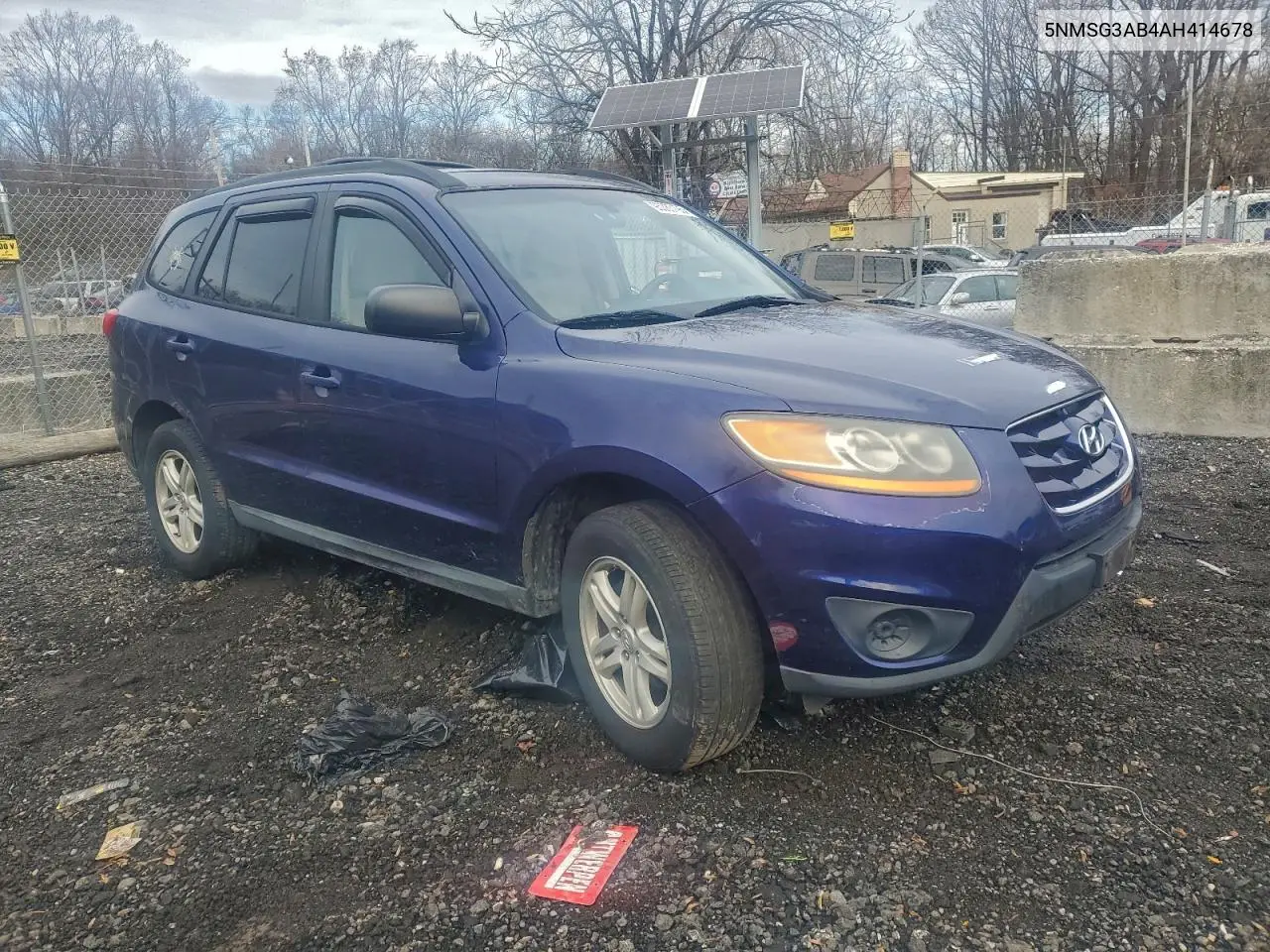 5NMSG3AB4AH414678 2010 Hyundai Santa Fe Gls