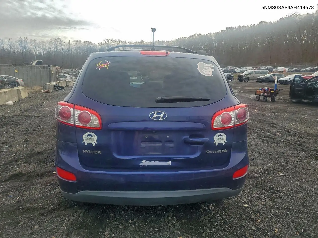 5NMSG3AB4AH414678 2010 Hyundai Santa Fe Gls