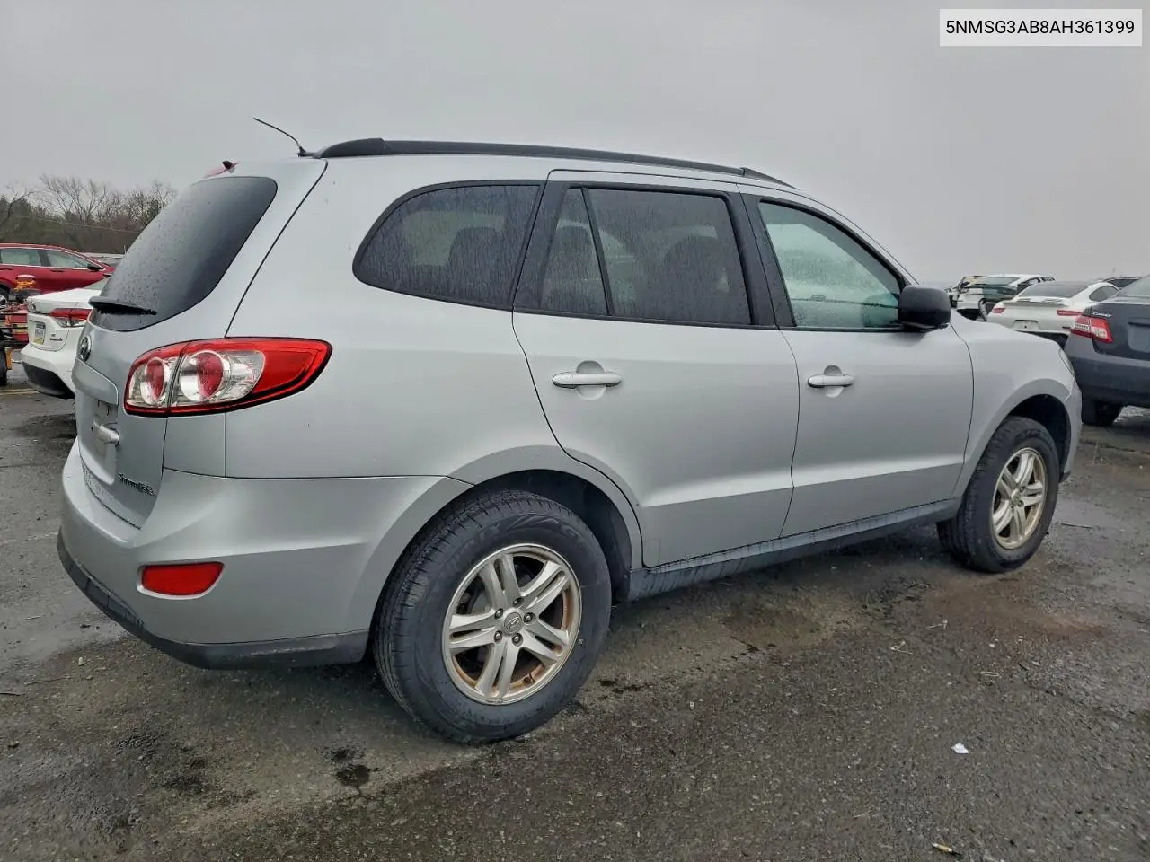 5NMSG3AB8AH361399 2010 Hyundai Santa Fe Gls