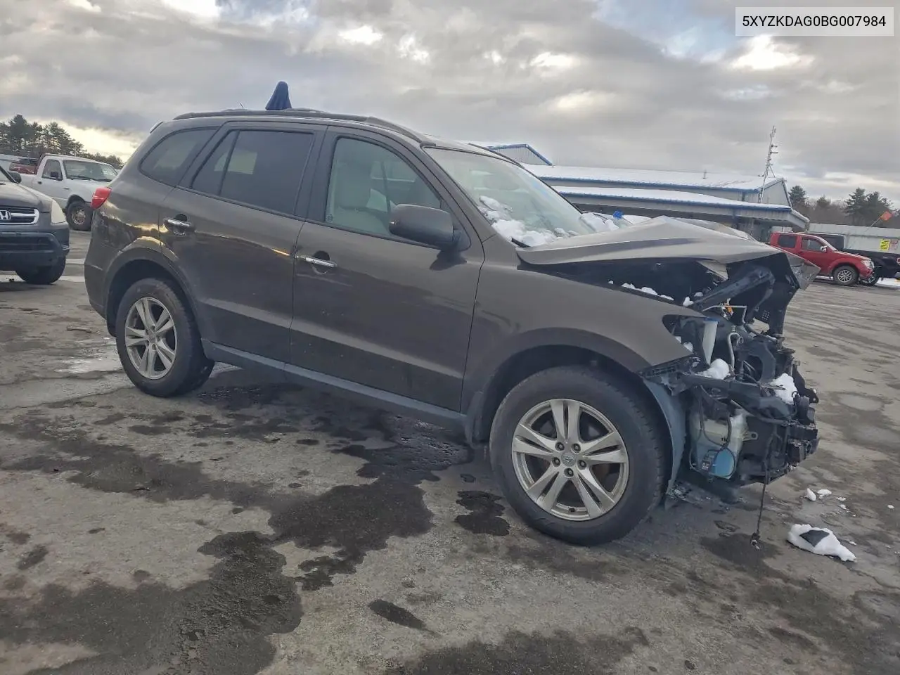 5XYZKDAG0BG007984 2011 Hyundai Santa Fe Limited