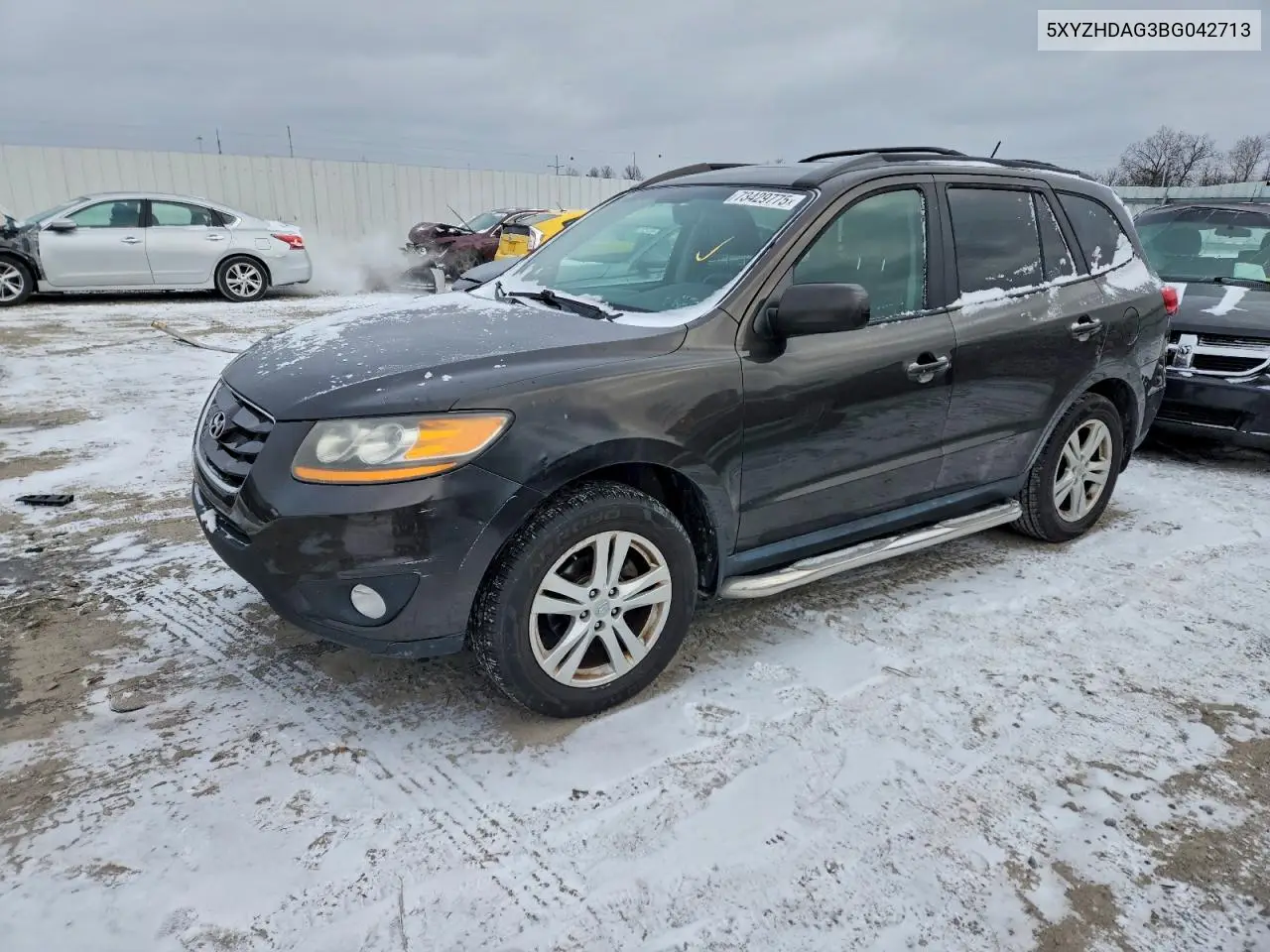 5XYZHDAG3BG042713 2011 Hyundai Santa Fe Se