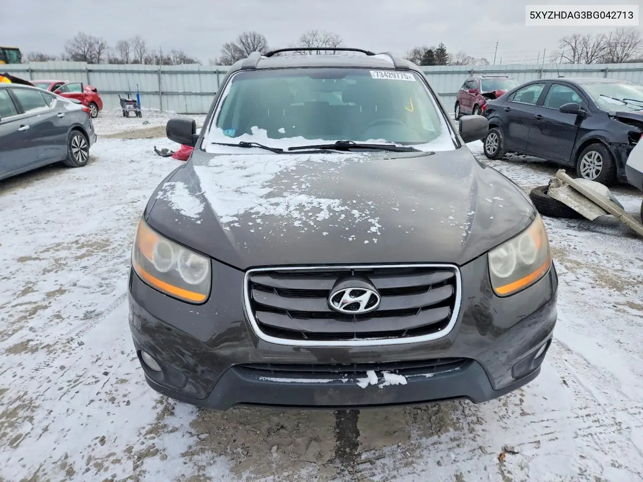 5XYZHDAG3BG042713 2011 Hyundai Santa Fe Se