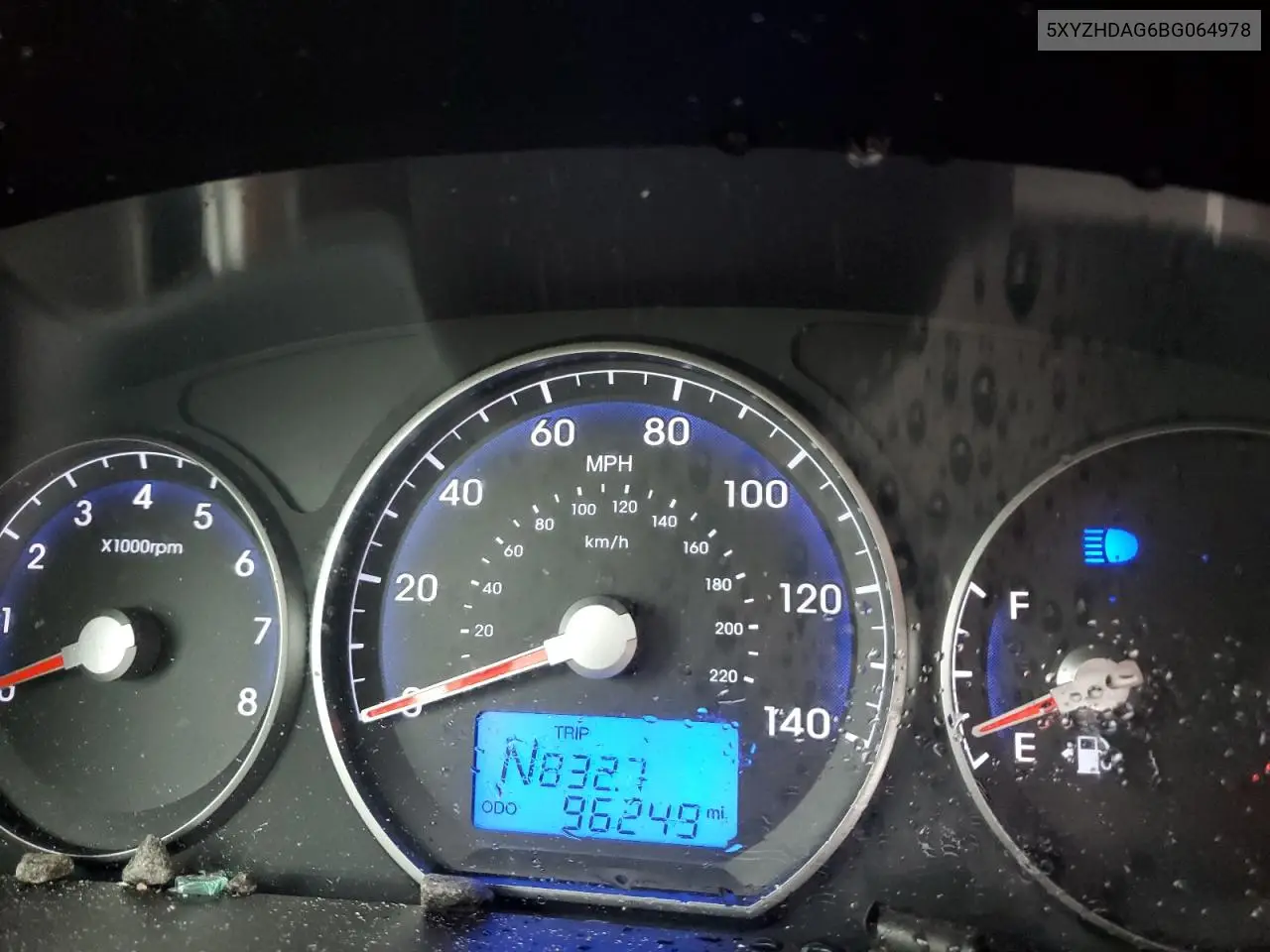 5XYZHDAG6BG064978 2011 Hyundai Santa Fe Se