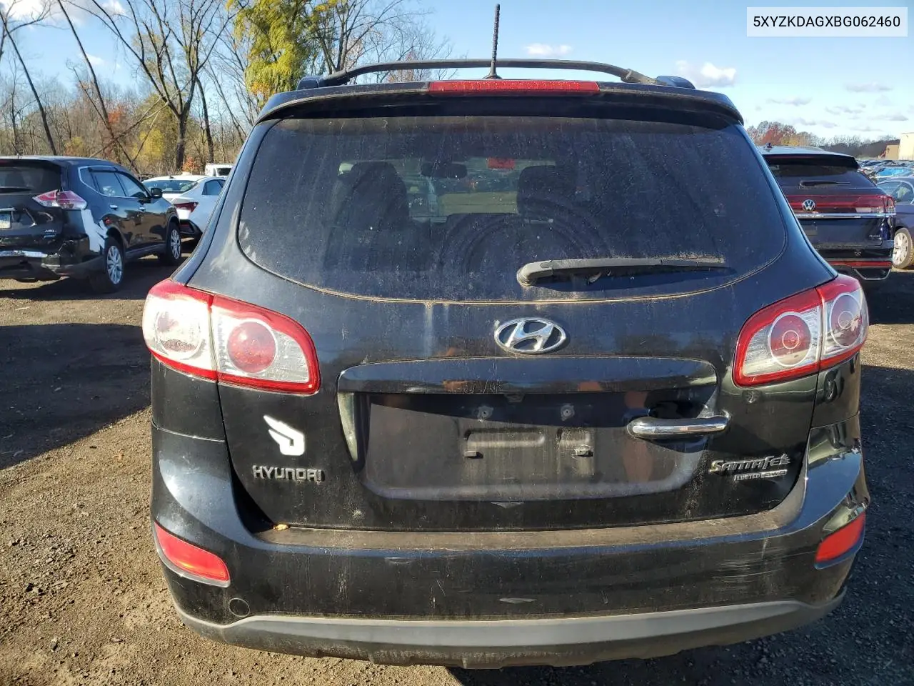 5XYZKDAGXBG062460 2011 Hyundai Santa Fe Limited
