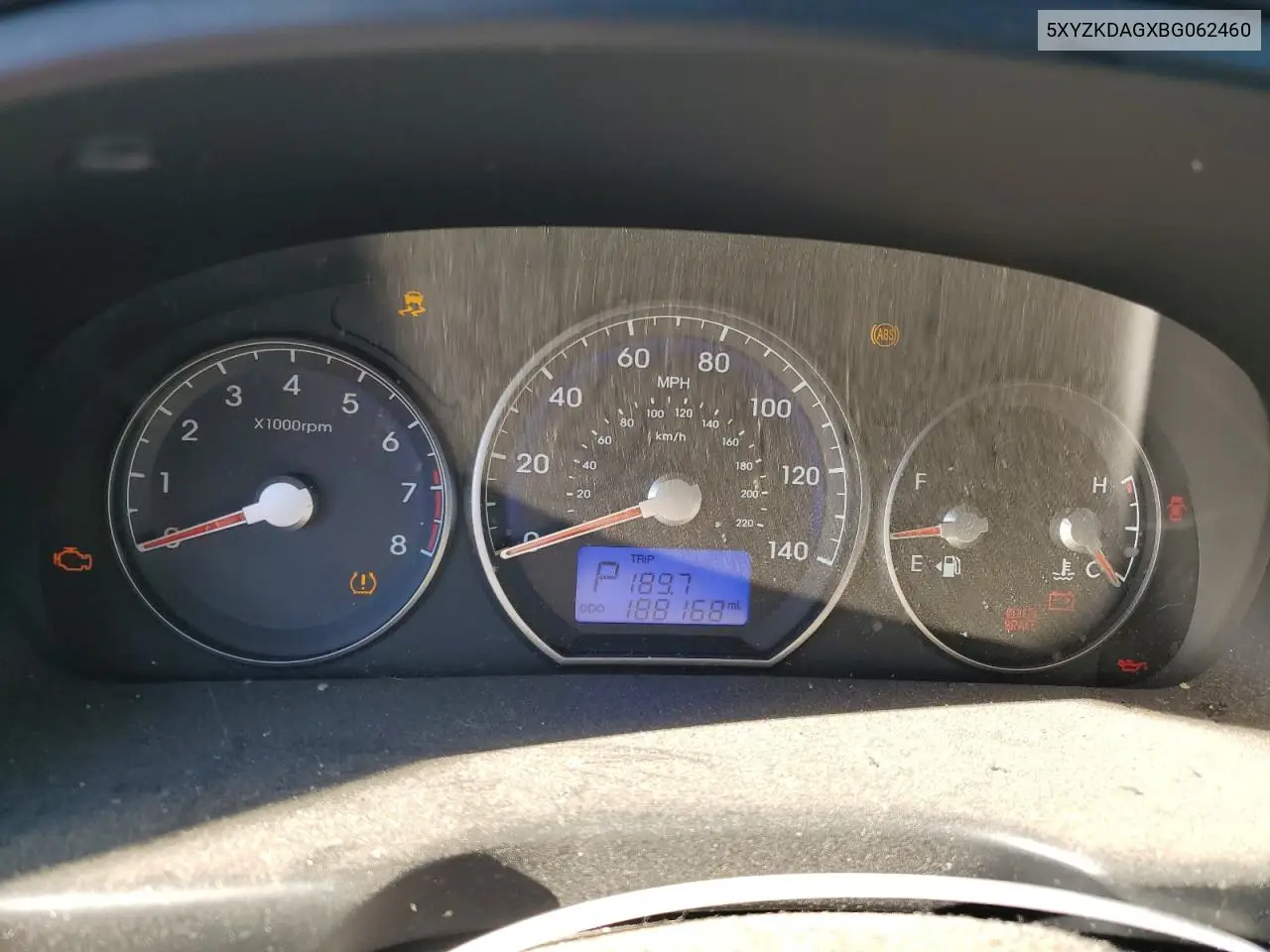 5XYZKDAGXBG062460 2011 Hyundai Santa Fe Limited