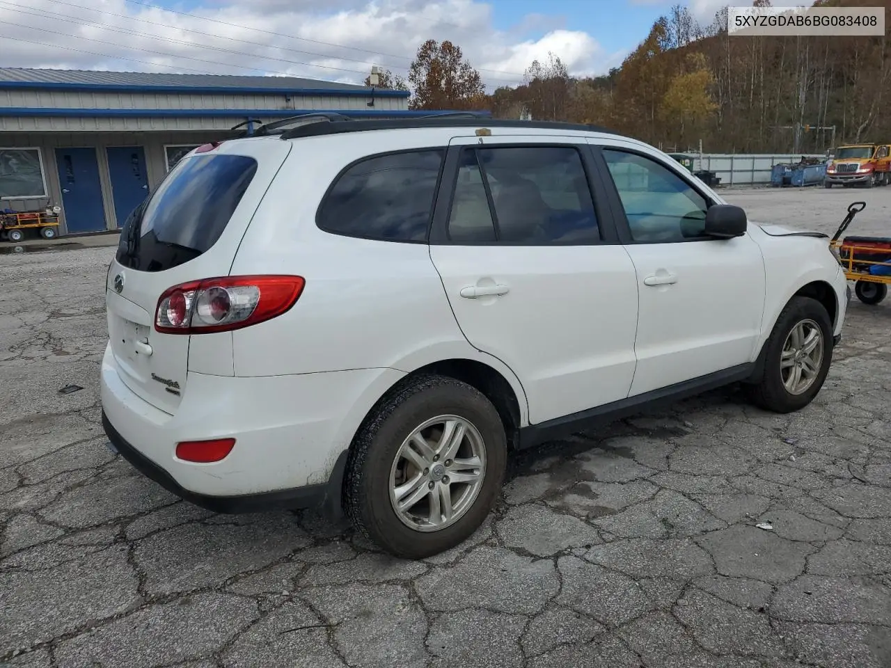 5XYZGDAB6BG083408 2011 Hyundai Santa Fe Gls