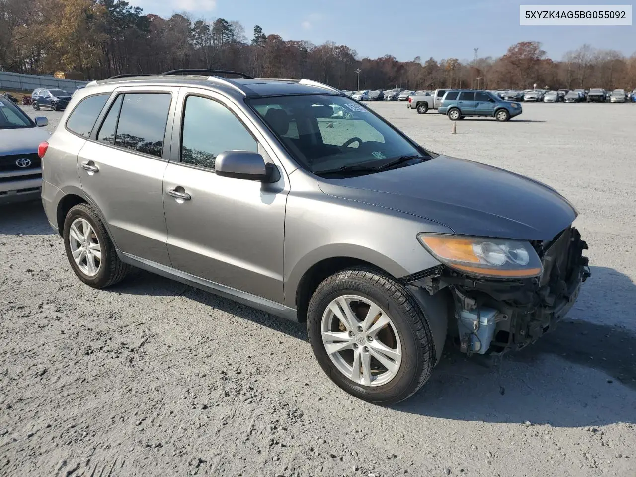 5XYZK4AG5BG055092 2011 Hyundai Santa Fe Limited