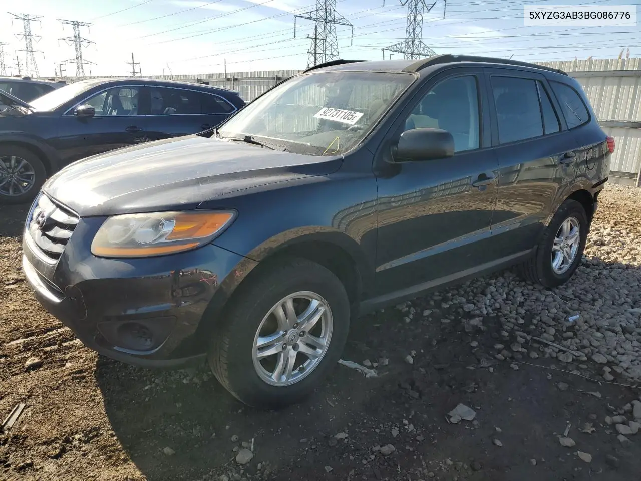 5XYZG3AB3BG086776 2011 Hyundai Santa Fe Gls