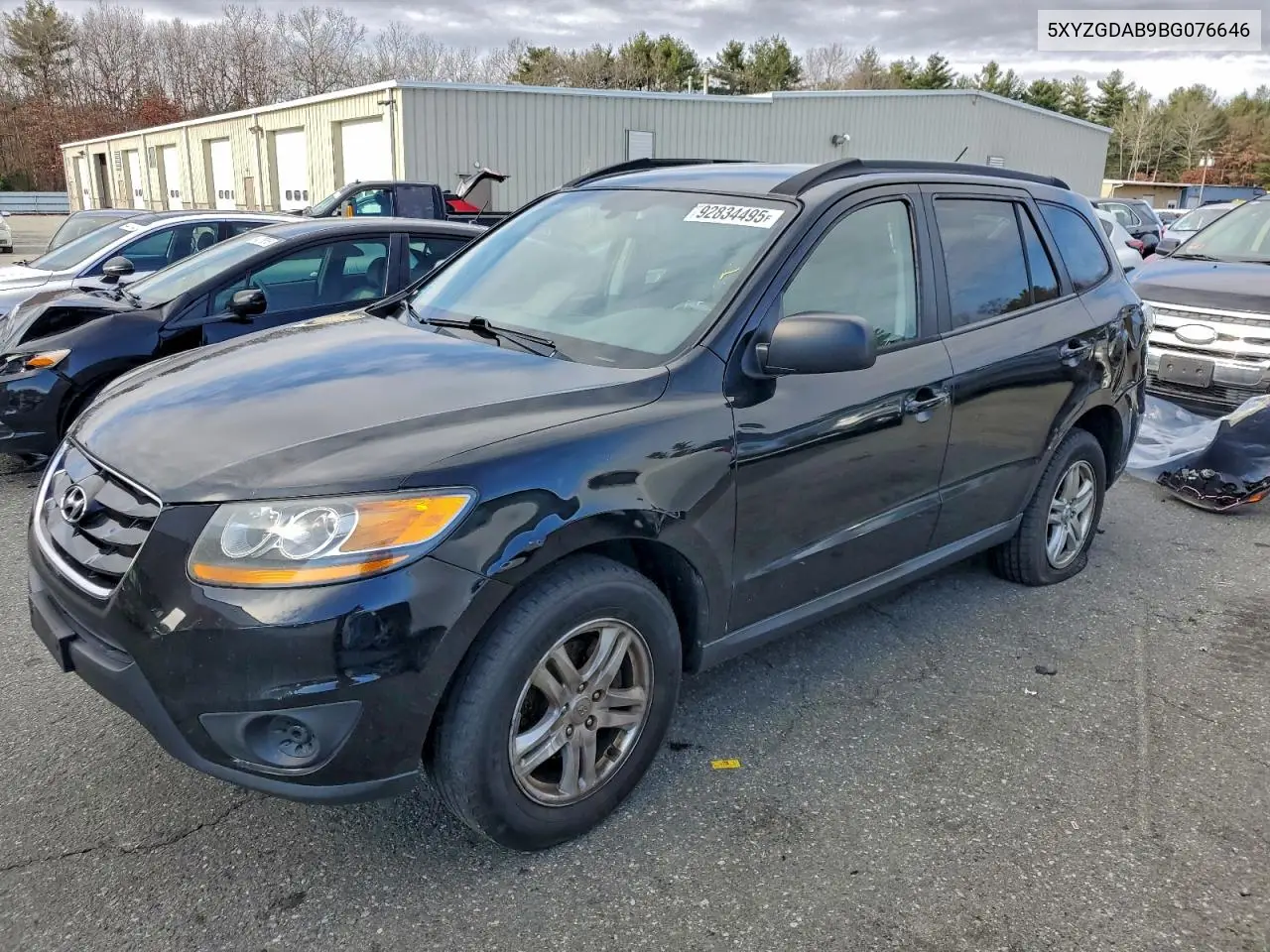 5XYZGDAB9BG076646 2011 Hyundai Santa Fe Gls