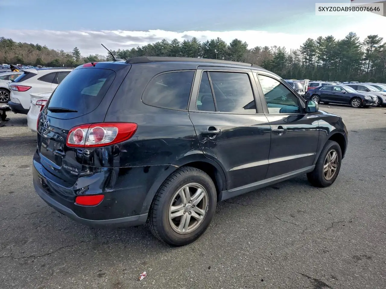 5XYZGDAB9BG076646 2011 Hyundai Santa Fe Gls