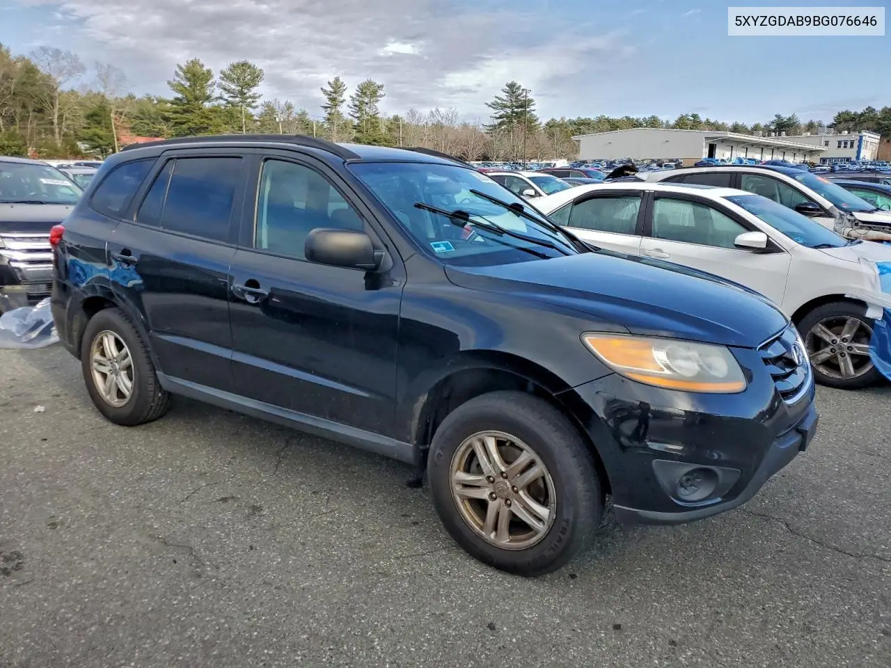 5XYZGDAB9BG076646 2011 Hyundai Santa Fe Gls
