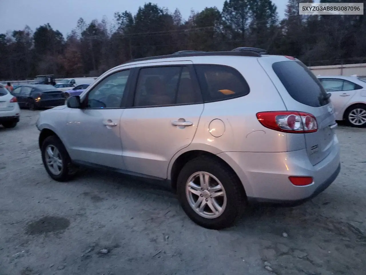 5XYZG3AB8BG087096 2011 Hyundai Santa Fe Gls