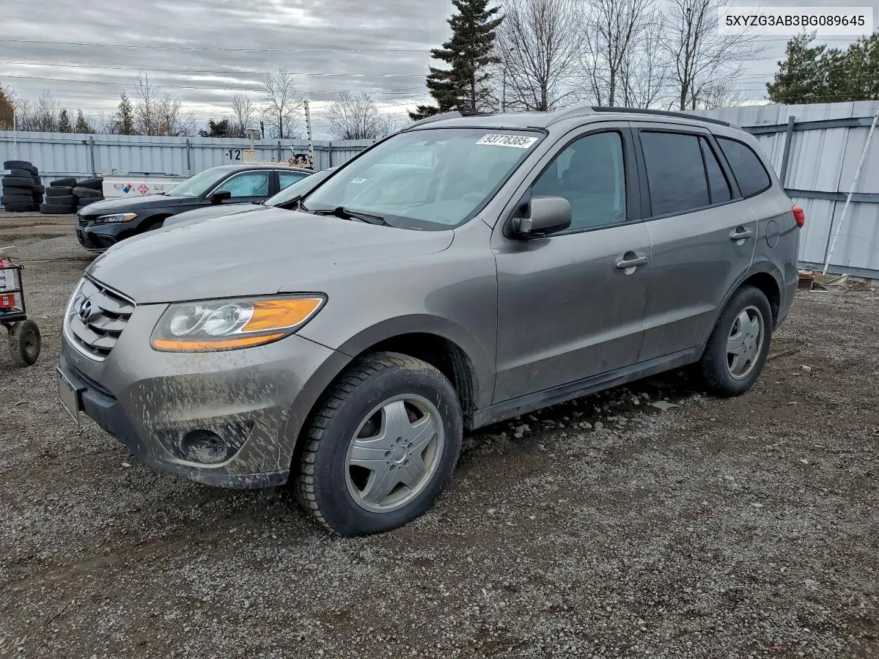 5XYZG3AB3BG089645 2011 Hyundai Santa Fe Gls