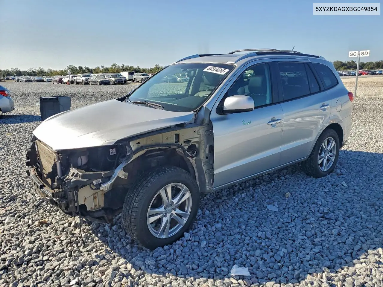 5XYZKDAGXBG049854 2011 Hyundai Santa Fe Limited