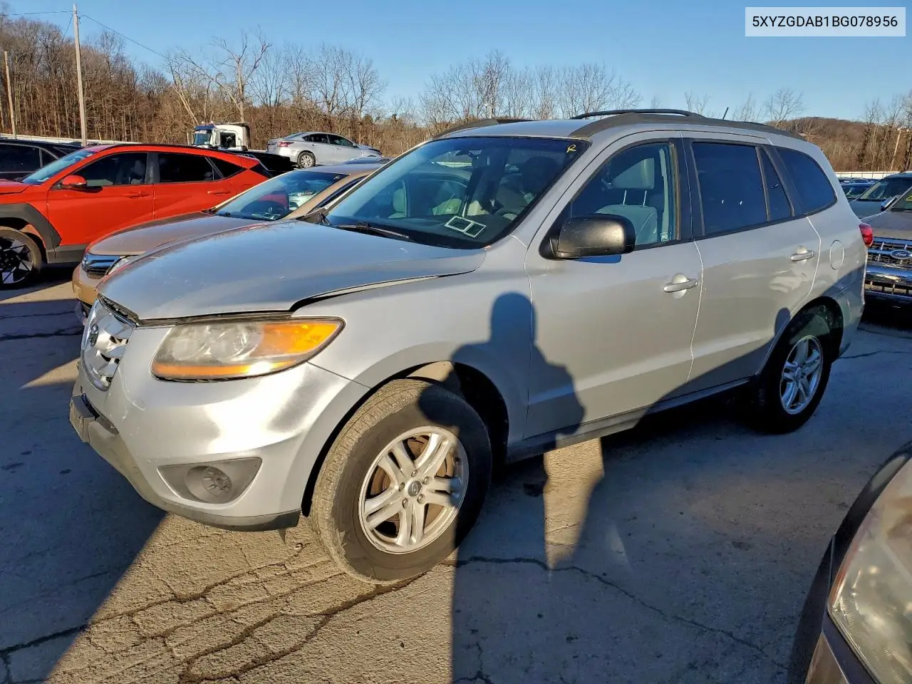 5XYZGDAB1BG078956 2011 Hyundai Santa Fe Gls