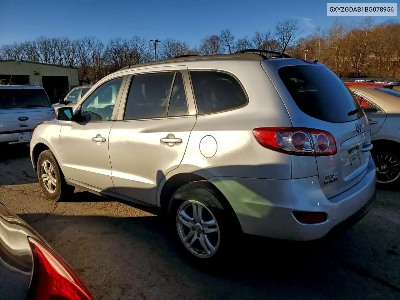 5XYZGDAB1BG078956 2011 Hyundai Santa Fe Gls