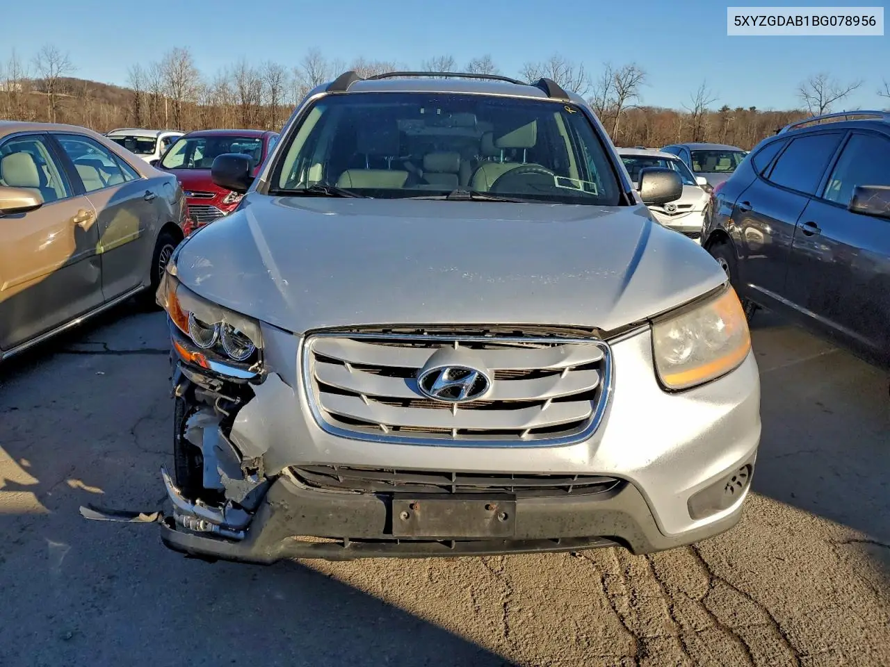 5XYZGDAB1BG078956 2011 Hyundai Santa Fe Gls