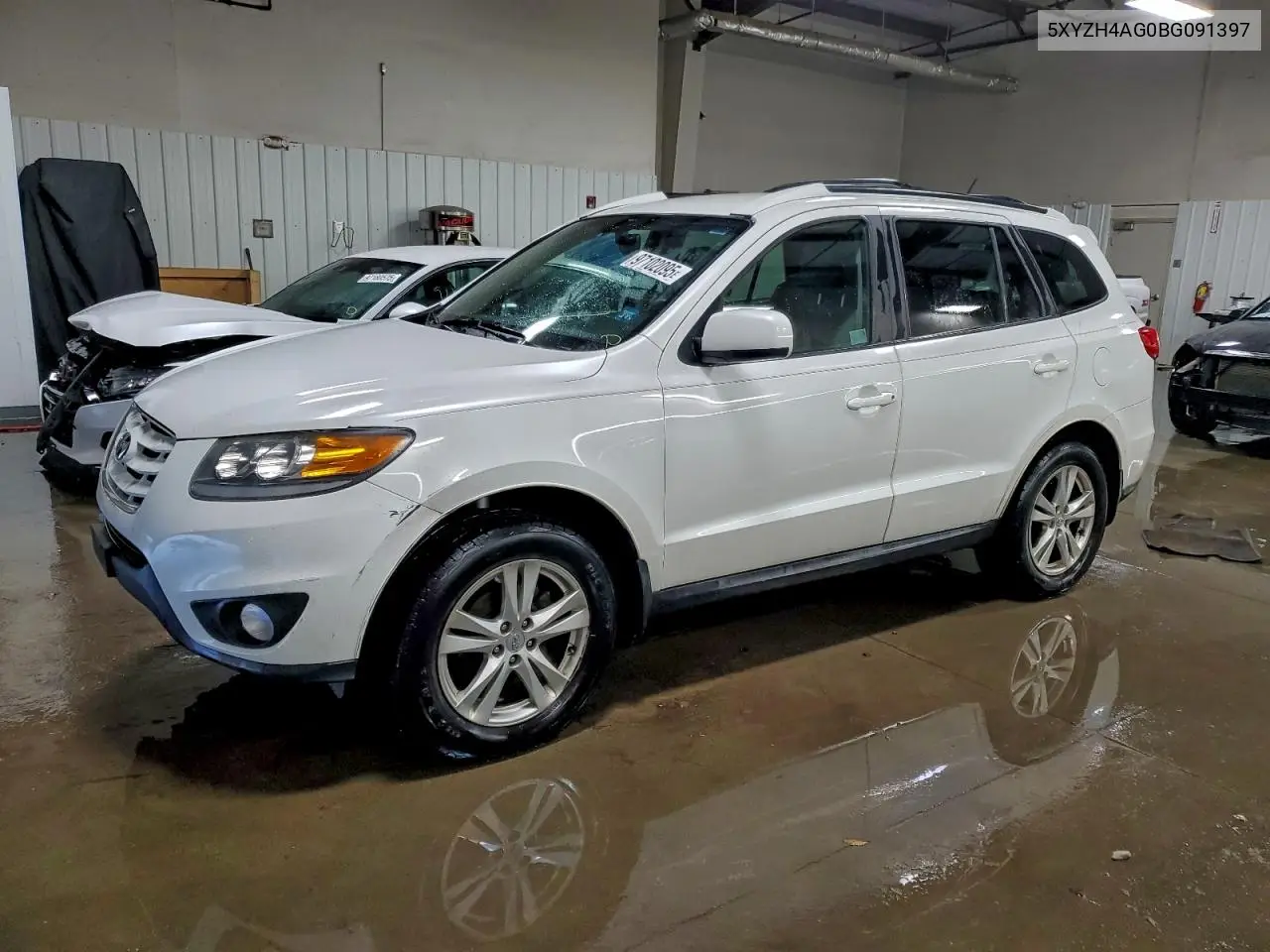 5XYZH4AG0BG091397 2011 Hyundai Santa Fe Se