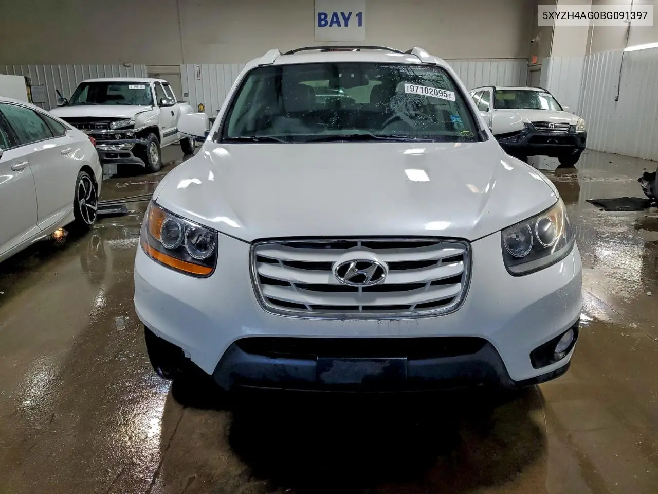5XYZH4AG0BG091397 2011 Hyundai Santa Fe Se