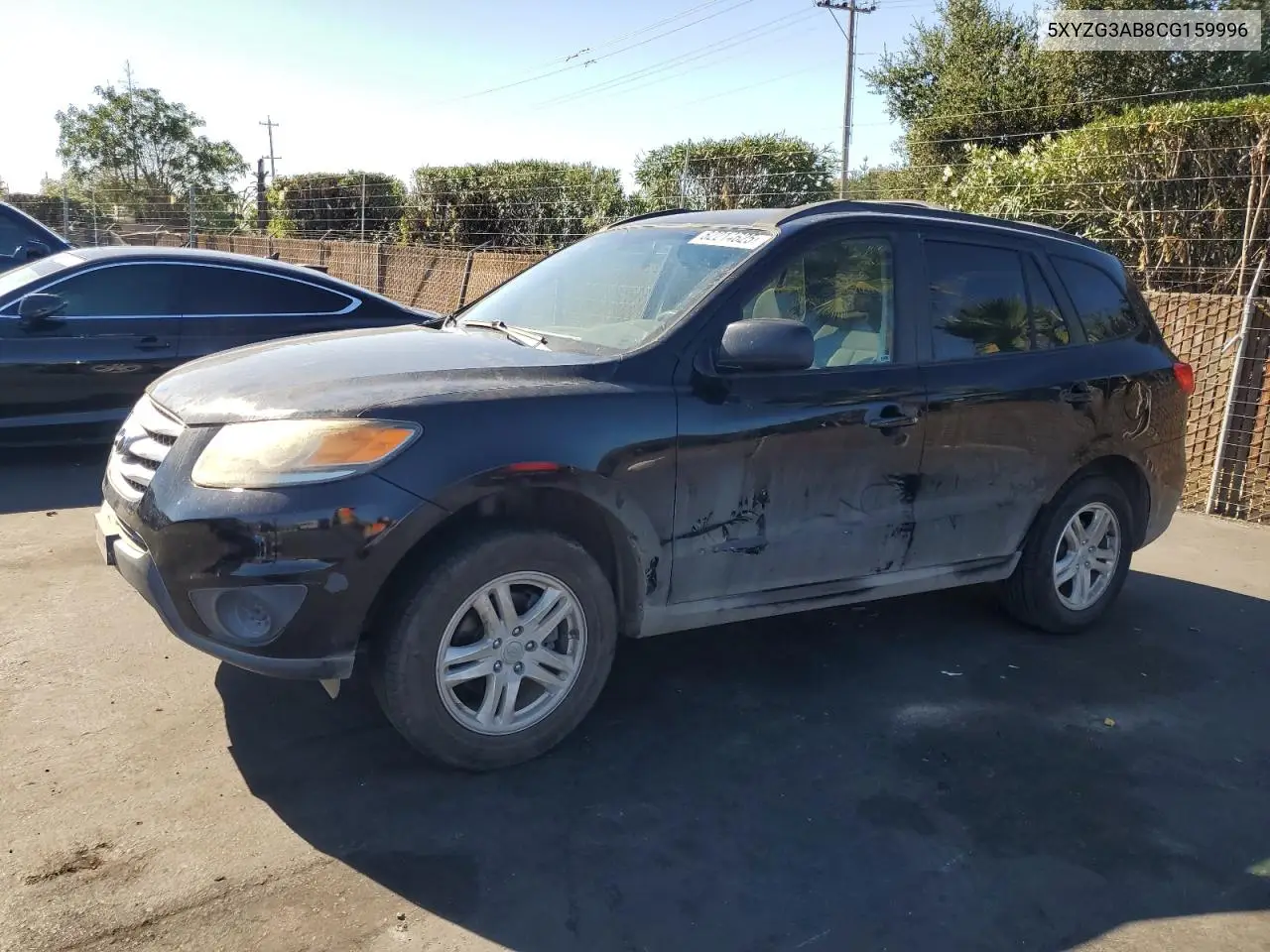 5XYZG3AB8CG159996 2012 Hyundai Santa Fe Gls