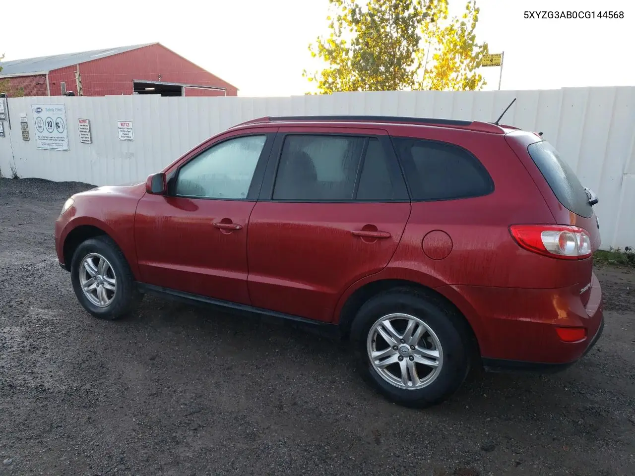 5XYZG3AB0CG144568 2012 Hyundai Santa Fe Gls