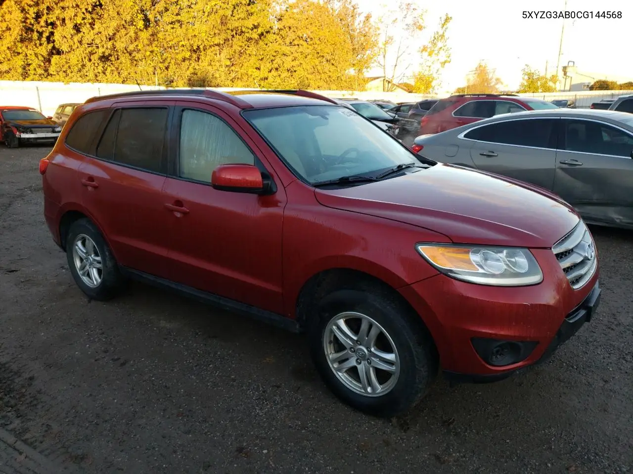 5XYZG3AB0CG144568 2012 Hyundai Santa Fe Gls