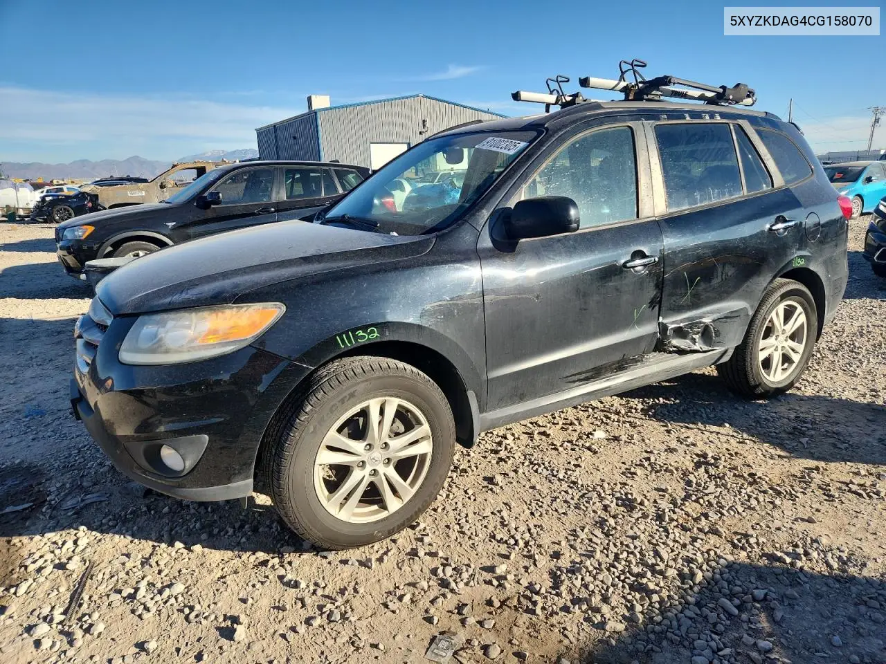 5XYZKDAG4CG158070 2012 Hyundai Santa Fe Limited