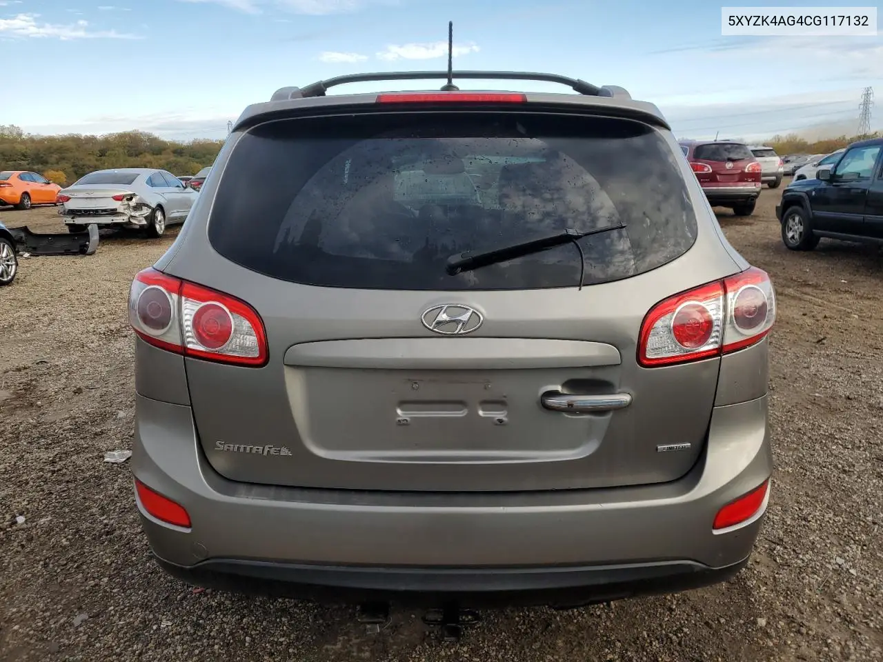 5XYZK4AG4CG117132 2012 Hyundai Santa Fe Limited