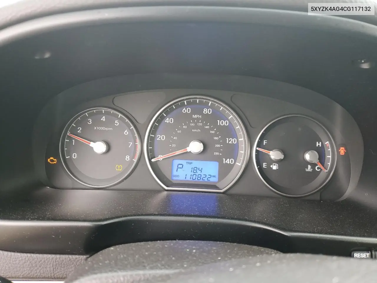 5XYZK4AG4CG117132 2012 Hyundai Santa Fe Limited