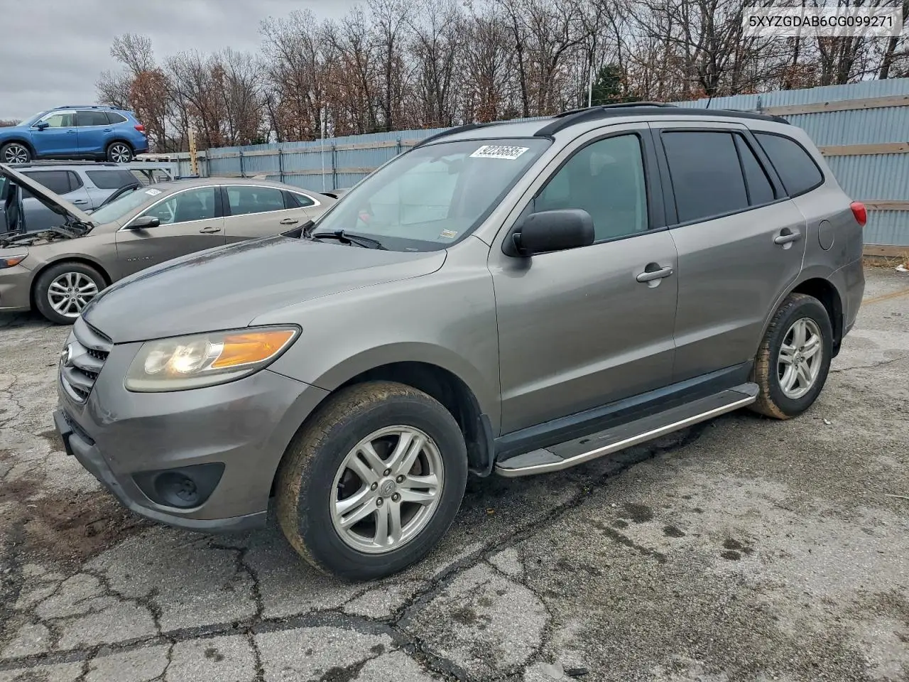 5XYZGDAB6CG099271 2012 Hyundai Santa Fe Gls