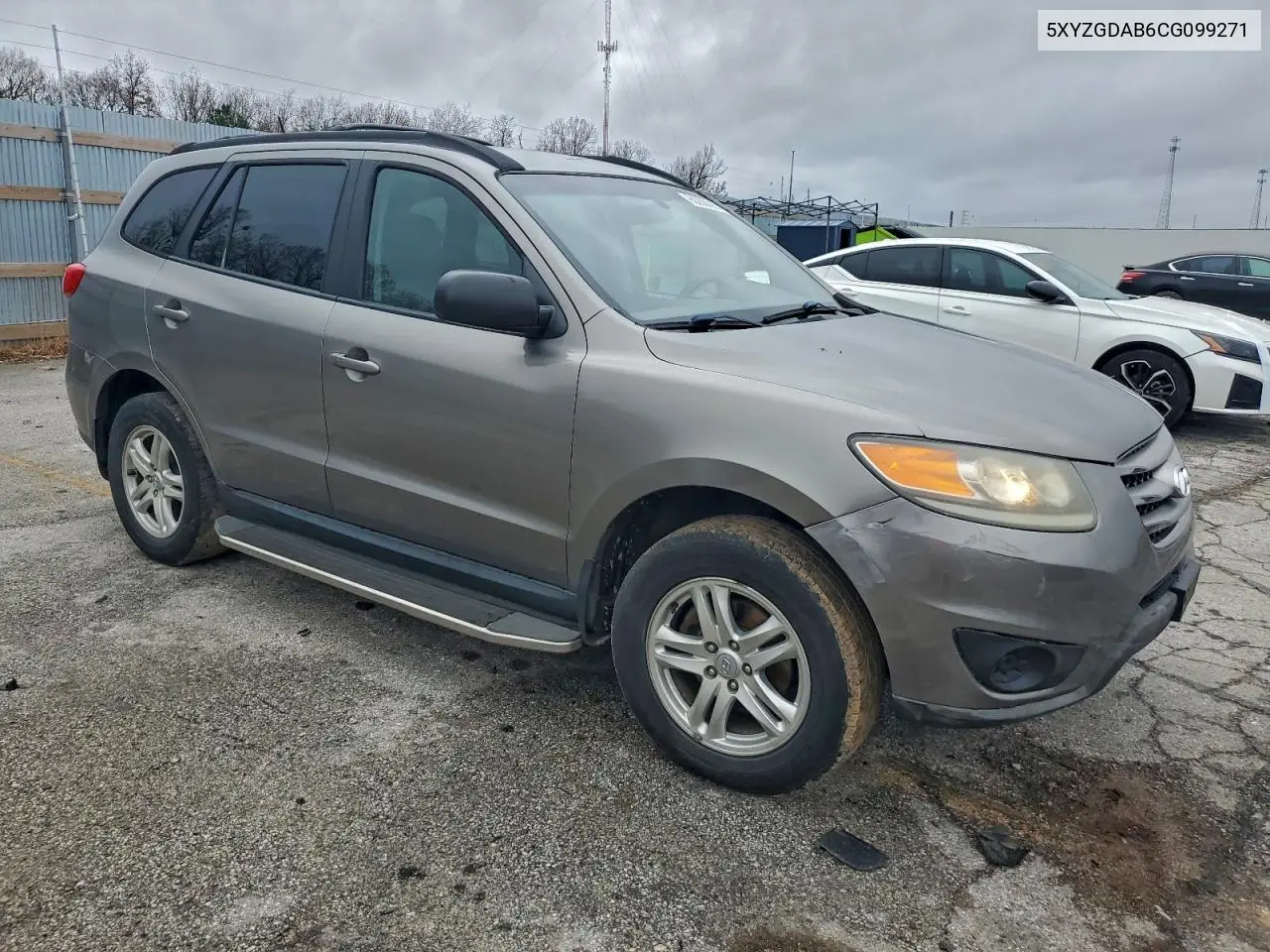 5XYZGDAB6CG099271 2012 Hyundai Santa Fe Gls