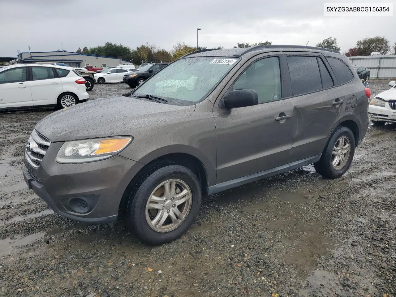 5XYZG3AB8CG156354 2012 Hyundai Santa Fe Gls
