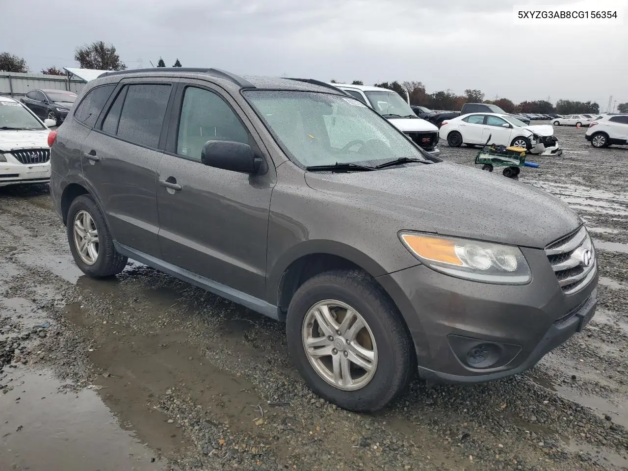 5XYZG3AB8CG156354 2012 Hyundai Santa Fe Gls