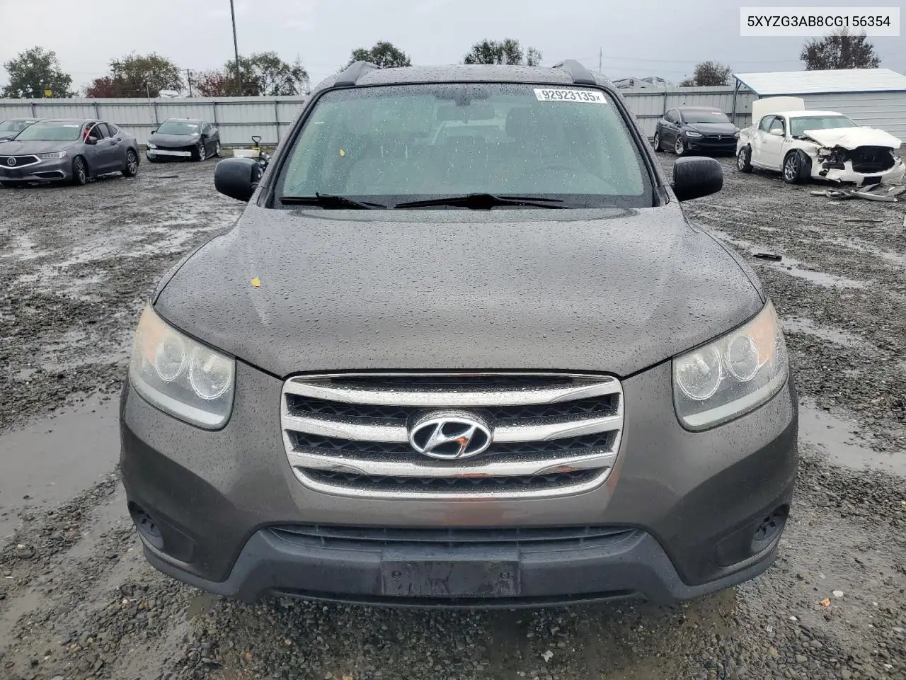 5XYZG3AB8CG156354 2012 Hyundai Santa Fe Gls