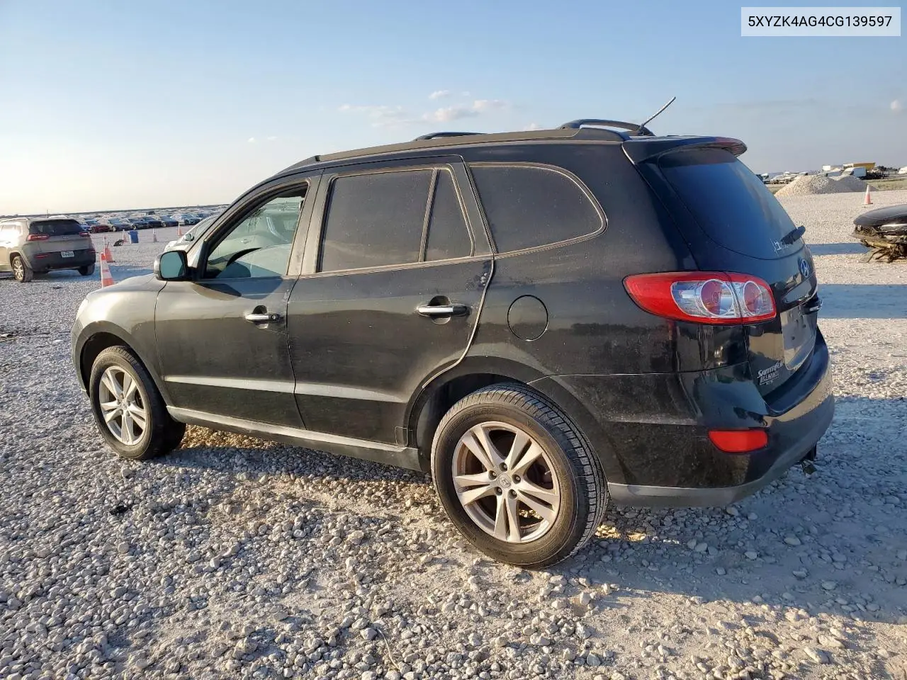 5XYZK4AG4CG139597 2012 Hyundai Santa Fe Limited