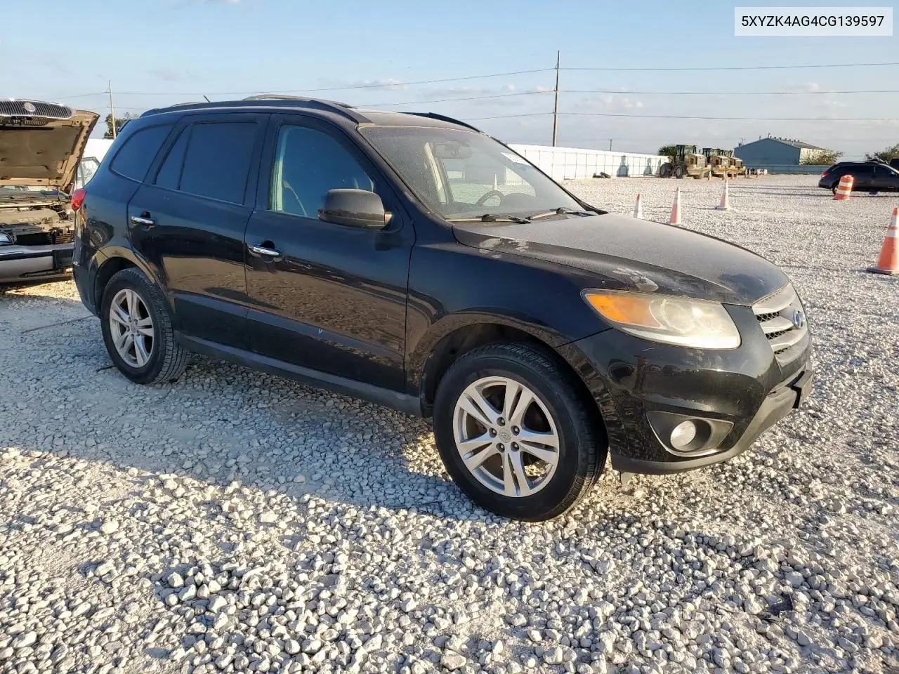 5XYZK4AG4CG139597 2012 Hyundai Santa Fe Limited
